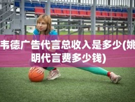 韦德广告代言总收入是多少(姚明代言费多少钱)