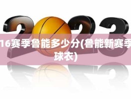 16赛季鲁能多少分(鲁能新赛季球衣)