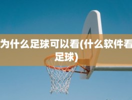 为什么足球可以看(什么软件看足球)