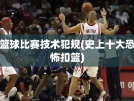 篮球比赛技术犯规(史上十大恐怖扣篮)
