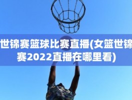 世锦赛篮球比赛直播(女篮世锦赛2022直播在哪里看)