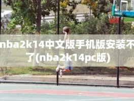 nba2k14中文版手机版安装不了(nba2k14pc版)