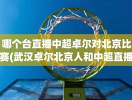 哪个台直播中超卓尔对北京比赛(武汉卓尔北京人和中超直播)