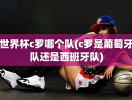 世界杯c罗哪个队(c罗是葡萄牙队还是西班牙队)