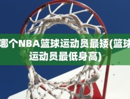 哪个NBA篮球运动员最矮(篮球运动员最低身高)
