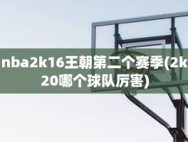 nba2k16王朝第二个赛季(2k20哪个球队厉害)