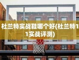 杜兰特实战鞋哪个好(杜兰特11实战评测)