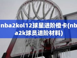 nba2kol12球星进阶橙卡(nba2k球员进阶材料)