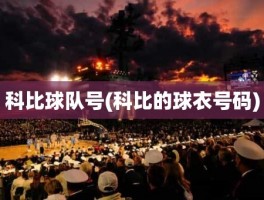 科比球队号(科比的球衣号码)