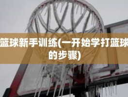 篮球新手训练(一开始学打篮球的步骤)