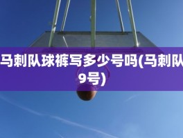马刺队球裤写多少号吗(马刺队9号)