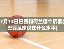 7月13日巴西和荷兰哪个厉害(巴西足球现在什么水平)