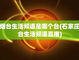 烟台生活频道是哪个台(石家庄台生活频道直播)
