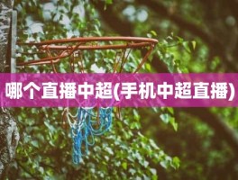 哪个直播中超(手机中超直播)