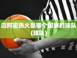 迈阿密热火是哪个国家的球队(球队)