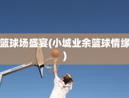 篮球场盛宴(小城业余篮球情缘)