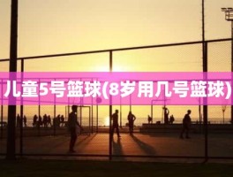 儿童5号篮球(8岁用几号篮球)