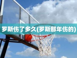 罗斯伤了多久(罗斯那年伤的)