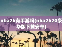 nba2k有手游吗(nba2k20豪华版下载安卓)