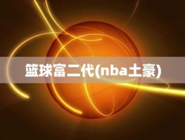 篮球富二代(nba土豪)