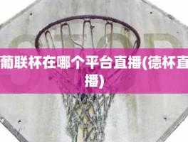 葡联杯在哪个平台直播(德杯直播)