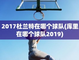 2017杜兰特在哪个球队(库里在哪个球队2019)