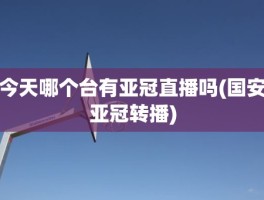 今天哪个台有亚冠直播吗(国安亚冠转播)