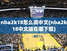 nba2k18怎么调中文(nba2k18中文版在哪下载)