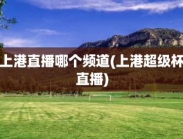 上港直播哪个频道(上港超级杯直播)