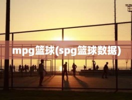 mpg篮球(spg篮球数据)
