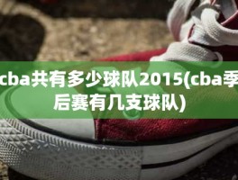 cba共有多少球队2015(cba季后赛有几支球队)