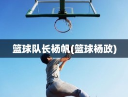 篮球队长杨帆(篮球杨政)