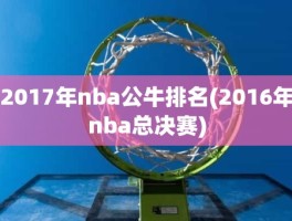 2017年nba公牛排名(2016年nba总决赛)