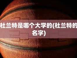 杜兰特是哪个大学的(杜兰特的名字)