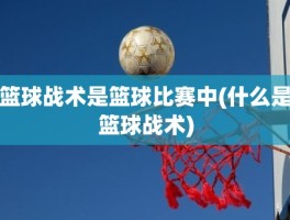 篮球战术是篮球比赛中(什么是篮球战术)