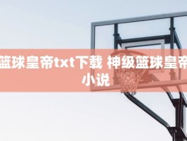 篮球皇帝txt下载 神级篮球皇帝 小说