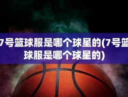 7号篮球服是哪个球星的(7号篮球服是哪个球星的)