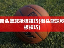 街头篮球抢板技巧(街头篮球秒板技巧)