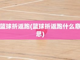 篮球折返跑(篮球折返跑什么意思)