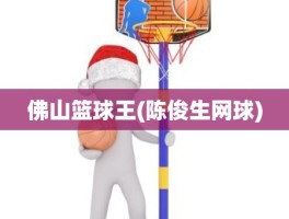 佛山篮球王(陈俊生网球)
