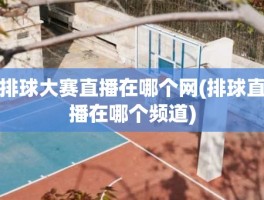 排球大赛直播在哪个网(排球直播在哪个频道)