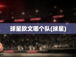 球星欧文哪个队(球星)