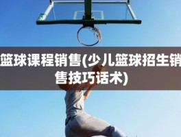 篮球课程销售(少儿篮球招生销售技巧话术)