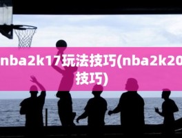 nba2k17玩法技巧(nba2k20技巧)