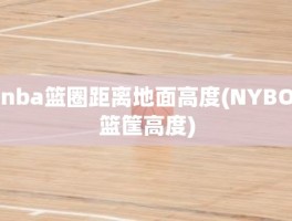 nba篮圈距离地面高度(NYBO篮筐高度)