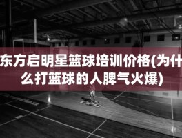 东方启明星篮球培训价格(为什么打篮球的人脾气火爆)