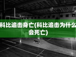 科比追击身亡(科比追击为什么会死亡)