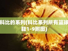 科比的系列(科比系列所有篮球鞋1-9附图)