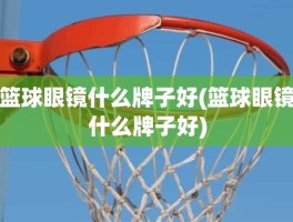 篮球眼镜什么牌子好(篮球眼镜什么牌子好)