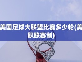 美国足球大联盟比赛多少轮(美职联赛制)